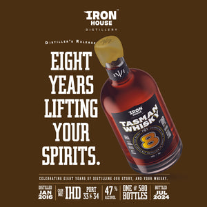 TASMAN WHISKY - 8 Year Distiller's Release - Tasmanian Single Malt