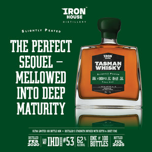 Slightly Peated Cask - 2025 Edition - Distiller's Release Cask Strength Bourbon Finish - Tasmanian Single Malt