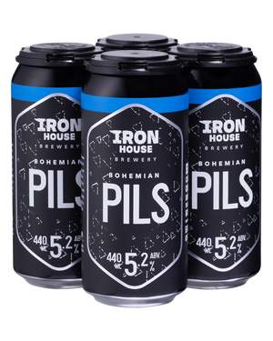 IronHouse_Brewery_Bohemian_Pils_4 Pack Cans