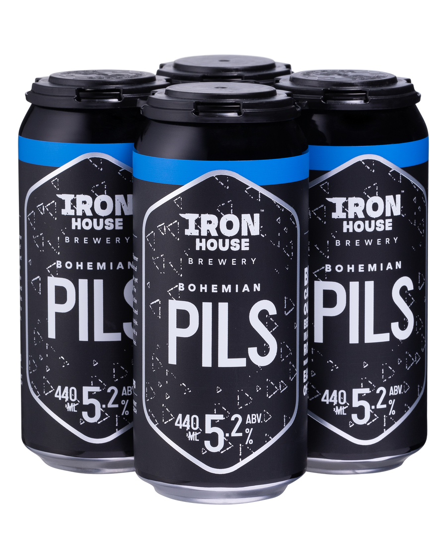 IronHouse_Brewery_Bohemian_Pils_4 Pack Cans